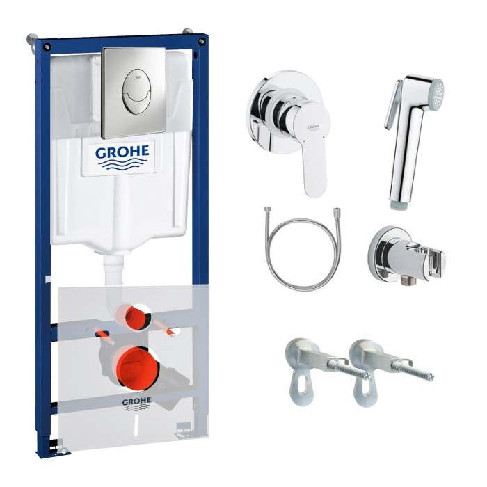Инсталляция для унитаза Grohe 38721001 + набор гигиенического душа 28512001 (G7215120) фото